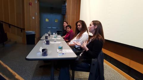 'Careers in Academia' panelists discussing their positions