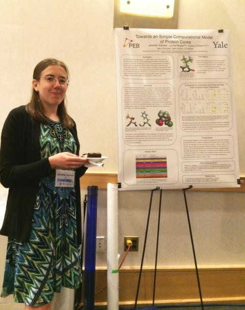 2015 meeting: Computational Biology and Bioinformatics graduate student presenting her research.