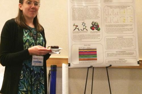2015 meeting: Computational Biology and Bioinformatics graduate student presenting her research.